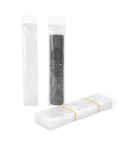 Hey Şeffaf Askılı 25x5 Cm Kumanda Poşeti 100'Lü Paket Uzaktan Kumanda Poşet