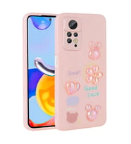 Xiaomi Redmi Note 12 Pro 4G Kılıf Kabartma Figürlü Parlak Toys Silikon Kılıf (Pembe)