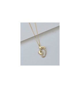925 Ayar Gold Ayakizi Gümüş Kolye