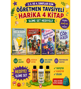 TİMAŞ 2,3. VE 4.SINIFLAR İÇİN ÖĞRETMEN TAVSİYELİ HARİKA 4 KİTAP -2 (SLİME SET HEDİYELİ)