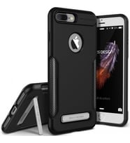 VRS iPhone 7 Plus ile Uyumlu Carbon Fit Kılıf Black