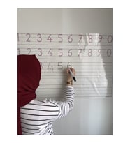 Rakam Çalışması Akıllı Kağıt Tahta Yazı Tahtası 85x56 Cm Kalem Hediyeli