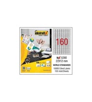 Ekstrafix Laser Etiket 100 Yaprak 22x12 mm Lazer Yazıcı Etiketi