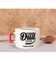 BK Gift Kişiye Özel İsimli Pembe Kulplu Çay & Kahve Fincanı-14, Arkadaşa Hediye, Sevgiliye Hediye