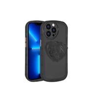 Apple iPhone 13 Pro Max Uyumlu Kılıf Kamera Korumalı Pop Soketli Renkli Zore Ofro Kapak (Siyah)