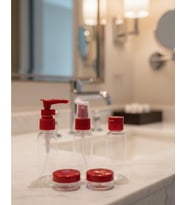 Northcity 5’li Seyahat Kozmetik Şişe Seti 30 ml - Pratik Organizer Çanta ve Çantalı Paket