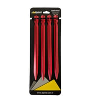 Alpinist Alüminyum 6061 Çadır Kazığı 18 cm Kırmızı 4'lü