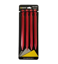 Alpinist Alüminyum 6061 Çadır Kazığı 18 cm Kırmızı 4'lü