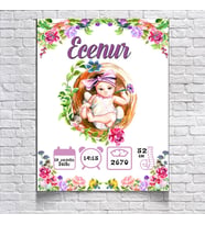Sevimli Bebek Temalı Yaş Panosu