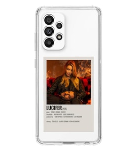 Samsung Galaxy A33 Uyumlu Lucifer Minimalist Poster Desenli Şeffaf Telefon Kılıfı