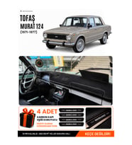 TOFAŞ MURAT 124 (1971-1977) Uyumlu Torpido Örtüsü Torpido Kılıfı - Siyah