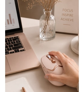 Ergonomik Tasarımlı Kablosuz Mouse Bluetooth ve USB Alıcılı