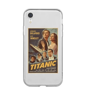 Iphone XR Uyumlu Titanic Tasarımlı Şeffaf Telefon Kılıfı