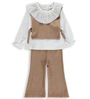 Civil Baby Bebe Yakalı 6-18 Ay Takım - Bej
