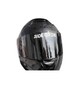 Ride Or Die Sticker Kask Vizör İçin Etiket Beyaz 2 X 13 Cm
