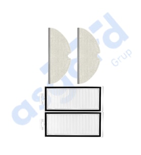 ROBOROCK Q7 , Q7+ , Q7 MAX , Q7 MAX+  Uyumlu 2 Filtre 2 Mop PKT-iasgf0000517