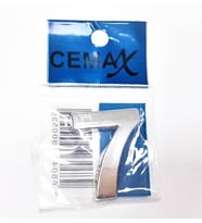 Periboia 4 Cm Plastik Krom Kaplama Kapı Numarası - 7 (Çok Renkli)