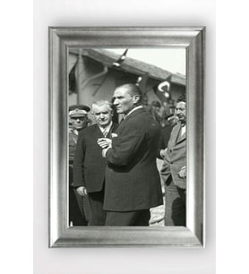 Gümüş Çerçeveli Atatürk Tablo a279