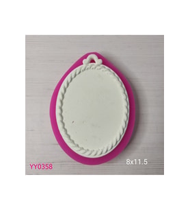 YY0358 Çevresi Halat Gerili Askılı Elips Çerçeve Silikon Kalıp