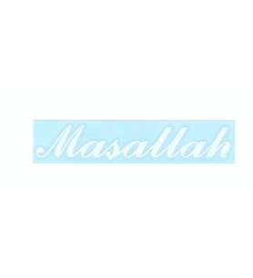 Maşallah Sticker Beyaz Yazı Sticker