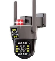 OKam O-KAM-6015 6MP Dual Lens WIFI PTZ 3.5 "Dual Screen Image, 15Pcs Leds Dual Light (Koyu Gri)