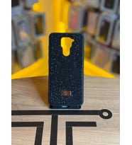 Redmi Note 9 4G Uyumlu Taş Desenli Silikon Yumuşak Kılıf (Siyah)