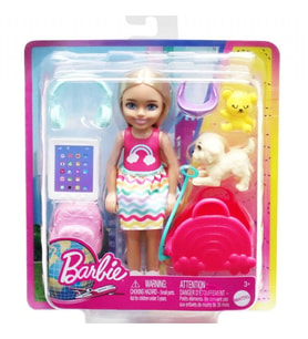 Barbie Seyahatte Chelsea Bebek ve Aksesuarları HJY17
