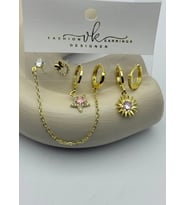 Vip 6'lı Gold Küpe - 25-vip175