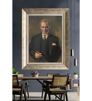 Gümüş Çerçeveli Atatürk Tablo za235