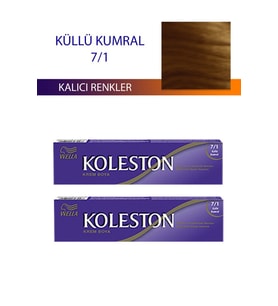 2 Adet Single Tüp Boya Saç Boyası Küllü Kumral 7/1