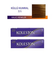 2 Adet Single Tüp Boya Saç Boyası Küllü Kumral 7/1
