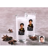 BK Gift Kişiye Özel Renkli Baskılı Godfather Baba Karikatürlü İkili Rakı Bardağı Seti-3 (Beyaz)
