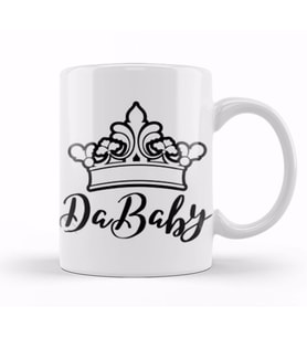 DaBaby Hip Hop Rap Logo Kupa Bardak Porselen