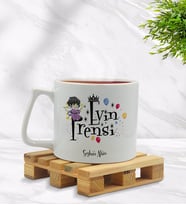 BK Gift Kişiye Özel Evin Prensi Tasarımlı Middle Beyaz Kupa Bardak Model 1