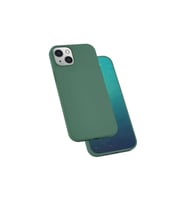 Apple iPhone 13 Uyumlu Kılıf Zore Silk Silikon (Koyu Yeşil)