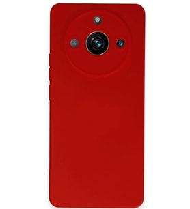 Newface Realme 11 Pro Kılıf Nano içi Kadife Silikon - Kırmızı
