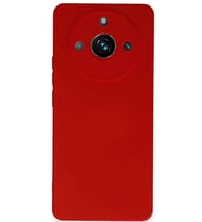 Newface Realme 11 Pro Kılıf Nano içi Kadife Silikon - Kırmızı