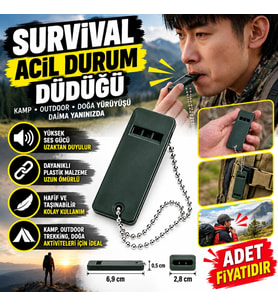 Mey İthalat® Kamp Outdoor Yaşam Yüksek Sesli Acil Durum Survival Plastik Düdük(adet fiyatıdır)