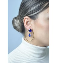 Kadir Jewellery 22 Ayar Altın Kaplama Vintage Küpe -El İşçiliği Ve Hipoalerjenik Küpe