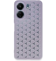 Redmi 13C Kılıf Petek Silikon Kapak - Lila