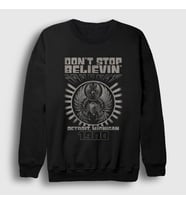 Presmono Unisex Siyah Don't Stop Believin Journey Sweatshirt 548351tt