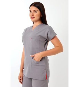 Bflex Unisex Likralı Yarasa Kol Tek Üst - 6406 Gri