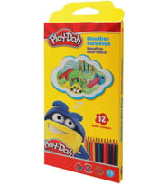 Play-Doh Kuru Boya Woodfree Altıgen 12 Renk Kuru Boya Kalemi (Karışık)