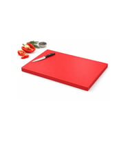 Kırmızı Polietilen Kesim Tahtası 40x30x2 cm, Restoran ve Kasap Kullanımı