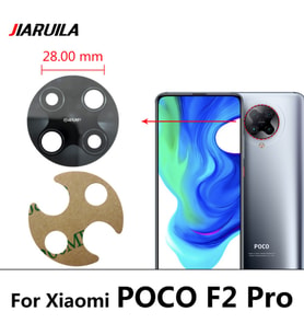 Xiaomi POCOPHONE F2 PRO Arka Kamera Camı Lens Yapışkanlı