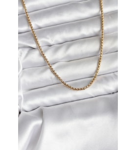 14K Gold Renk Kaplama Zincir Model CM Kadın Kolye 5886 - SSSSSS4102-1308