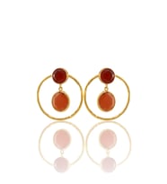 Kadir Jewellery 22 Ayar Altın Kaplama Kadın Halka Küpe -El İşçiliği Ve Hipoalerjenik Küpe