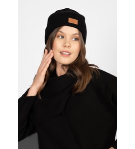 RTD&VLD Unisex Düz Triko Atkı Bere Takım Siyah