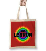 LeBron James - Basketball Gifts Vintage Retro Rainbow For BOYS AND Dad Bez Çanta Uzun Saplı