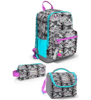 Coral High Gri Kedi 3'lü Okul Çanta Seti SET0123638